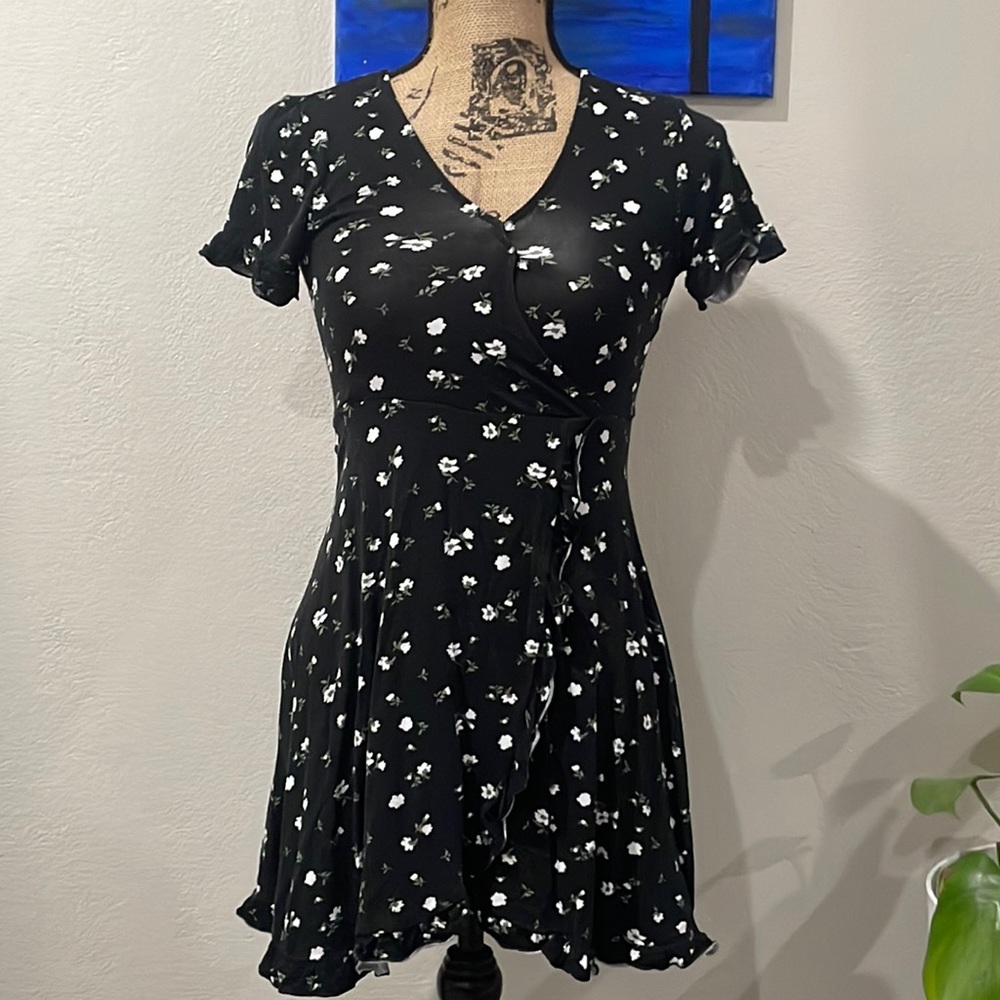 Black & White Floral Dress